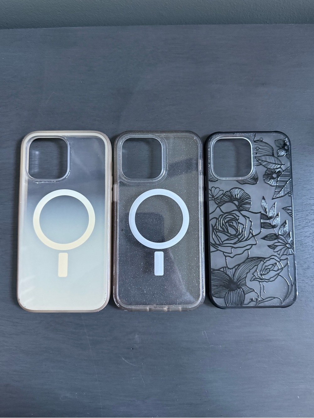 Clear MagSafe-Compatible iPhone 14 Pro Max Cases - Pack of 3